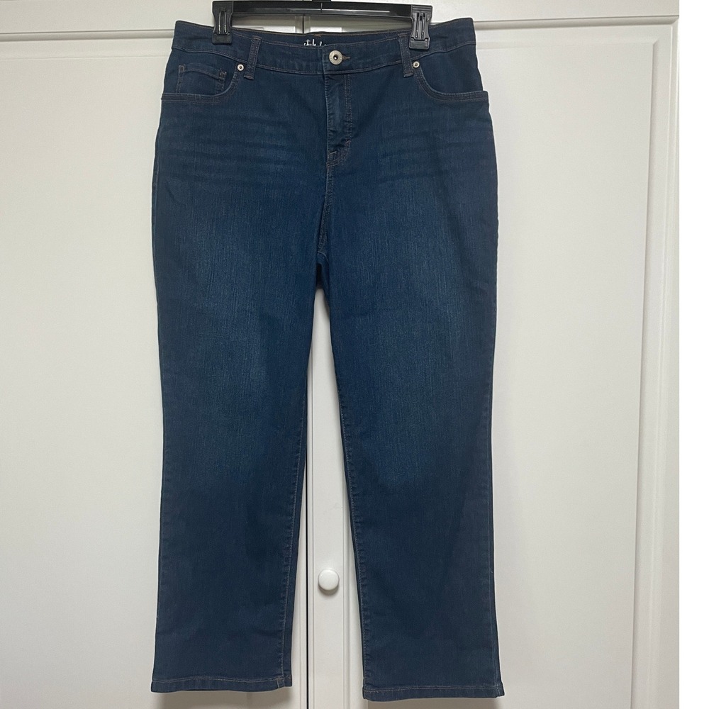 Style & Co Denim Blue Womens Comfort Fit Stretch Casual Pants
